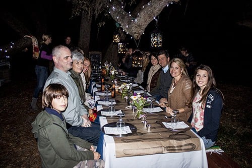 The Guests at "Table to Farm" - with Plenty of Chili Peppers.