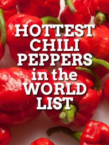 A Current List of the Hottest Chili Peppers in the World