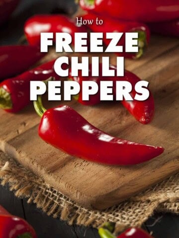 How to Freeze Peppers / Freezing Chili Peppers