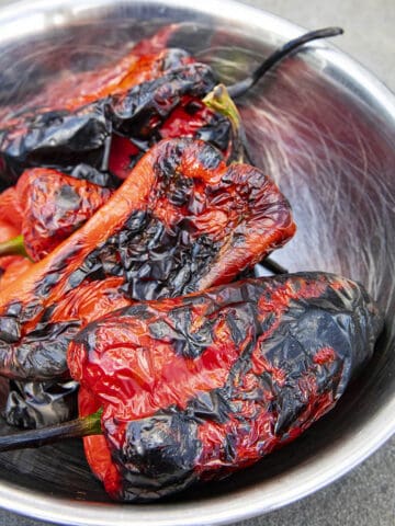 How to Roast Peppers - Recipe/Method