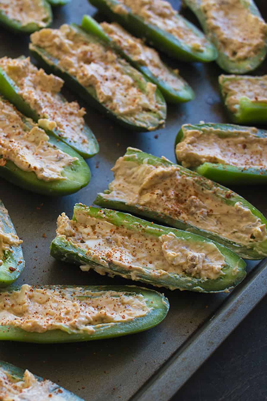 baked chili and cheese stuffed jalapeno poppers
