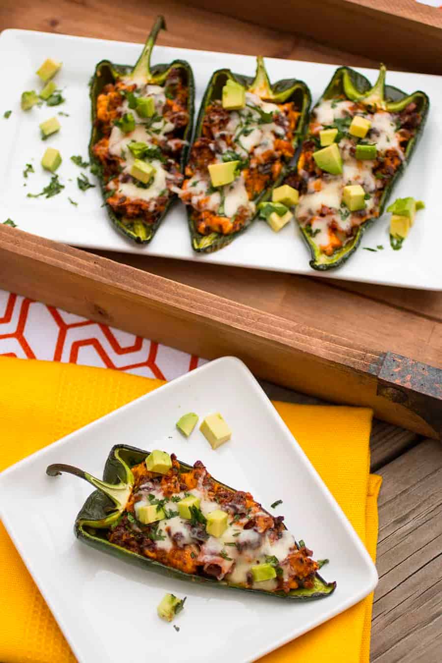 Breakfast Stuffed Peppers served at home