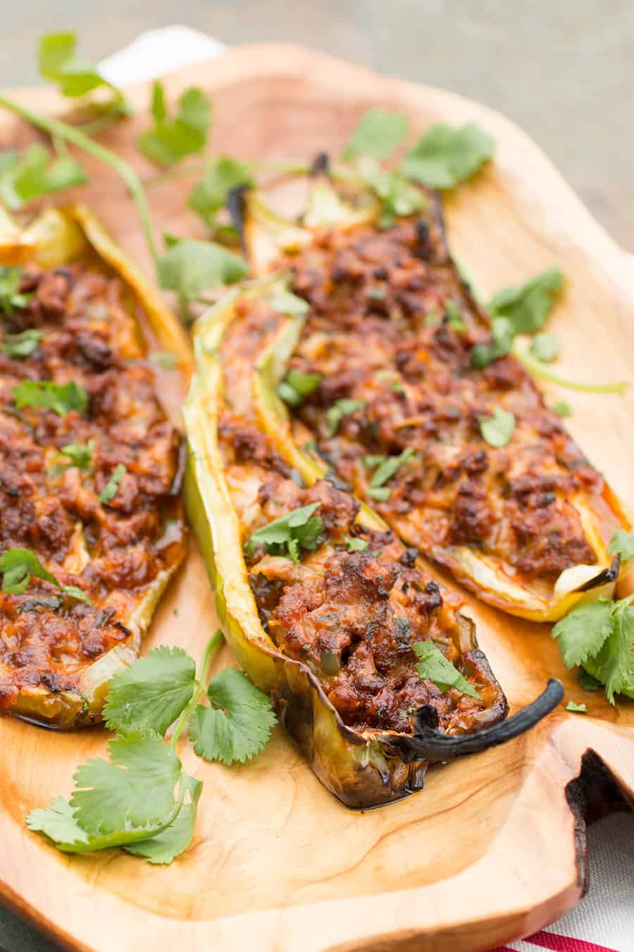 Grilled Chorizo and Cheese Stuffed Cubanelle Peppers