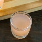 Grapefruit kamikaze served in a shot