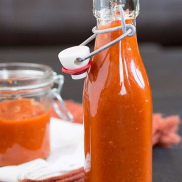 Roasted Red Jalapeno Pepper Hot Sauce Recipe