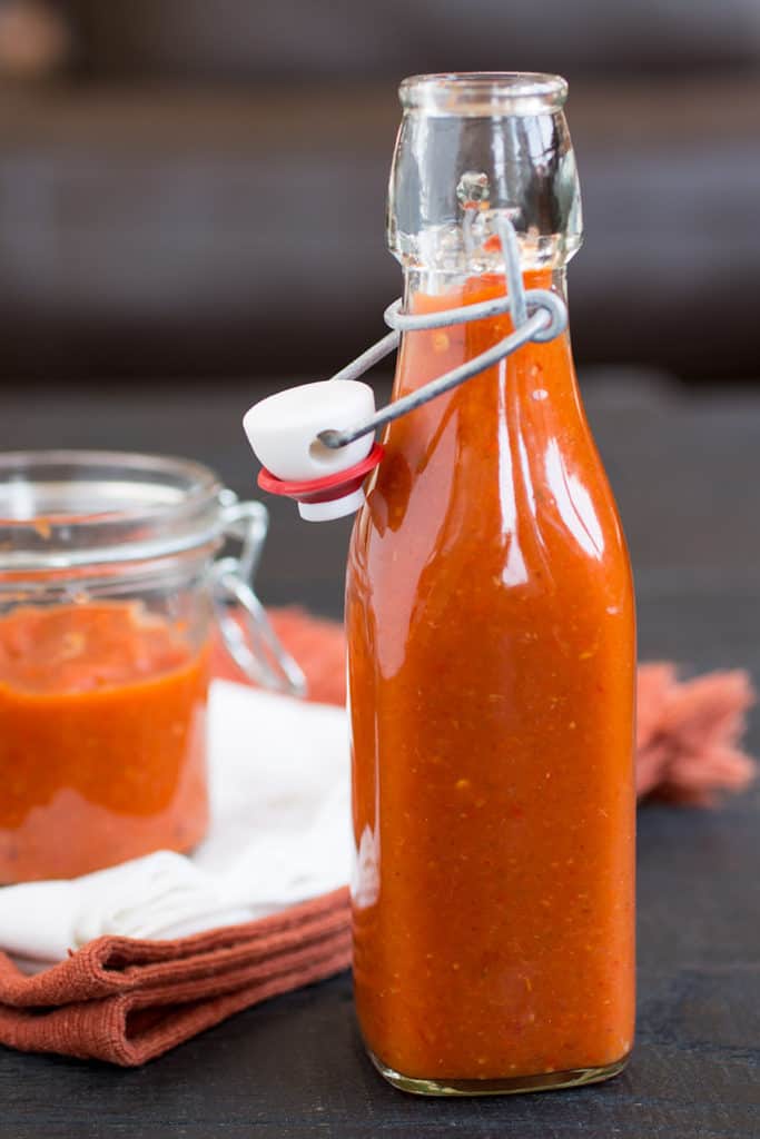 Roasted Red Jalapeno Pepper Hot Sauce