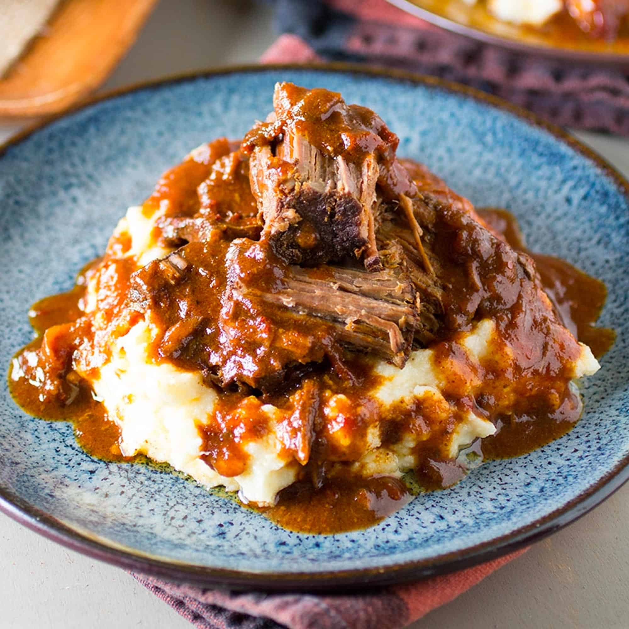 Chili Rubbed Pot Roast with Chipotle Gravy