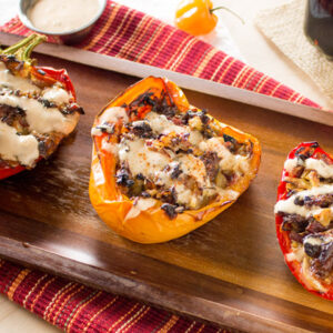 Corned Beef Stuffed Peppers recipe