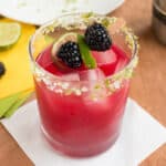 Spicy Blackberry Habanero Margarita recipe