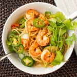 Sweet and Spicy Asian Noodle Bowl with Habanero Peppers Recipe