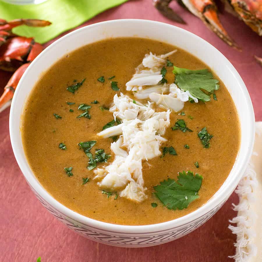 Roasted Red Pepper and Blue Crab Bisque Recipe