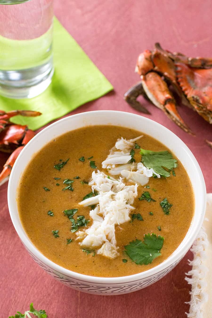 Roasted Red Pepper Crab Bisque Recipe