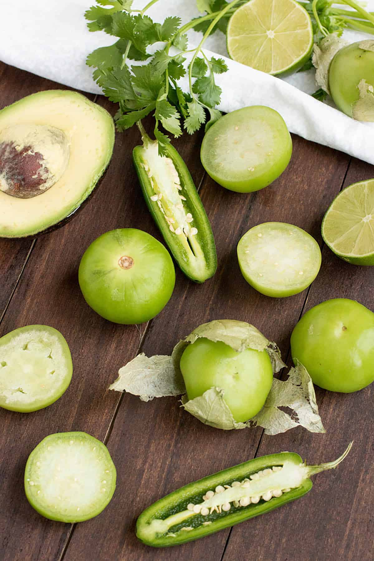 Creamy Avocado Salsa Verde Ingredients