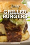 Juicy Grilled Burgers with BBQ Sauce
