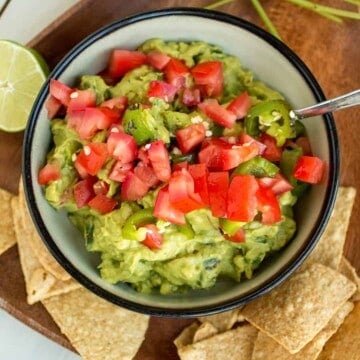 Guacamole with Roasted Jalapenos and Tomato – Recipe