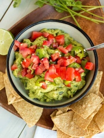 Guacamole with Roasted Jalapenos and Tomato – Recipe