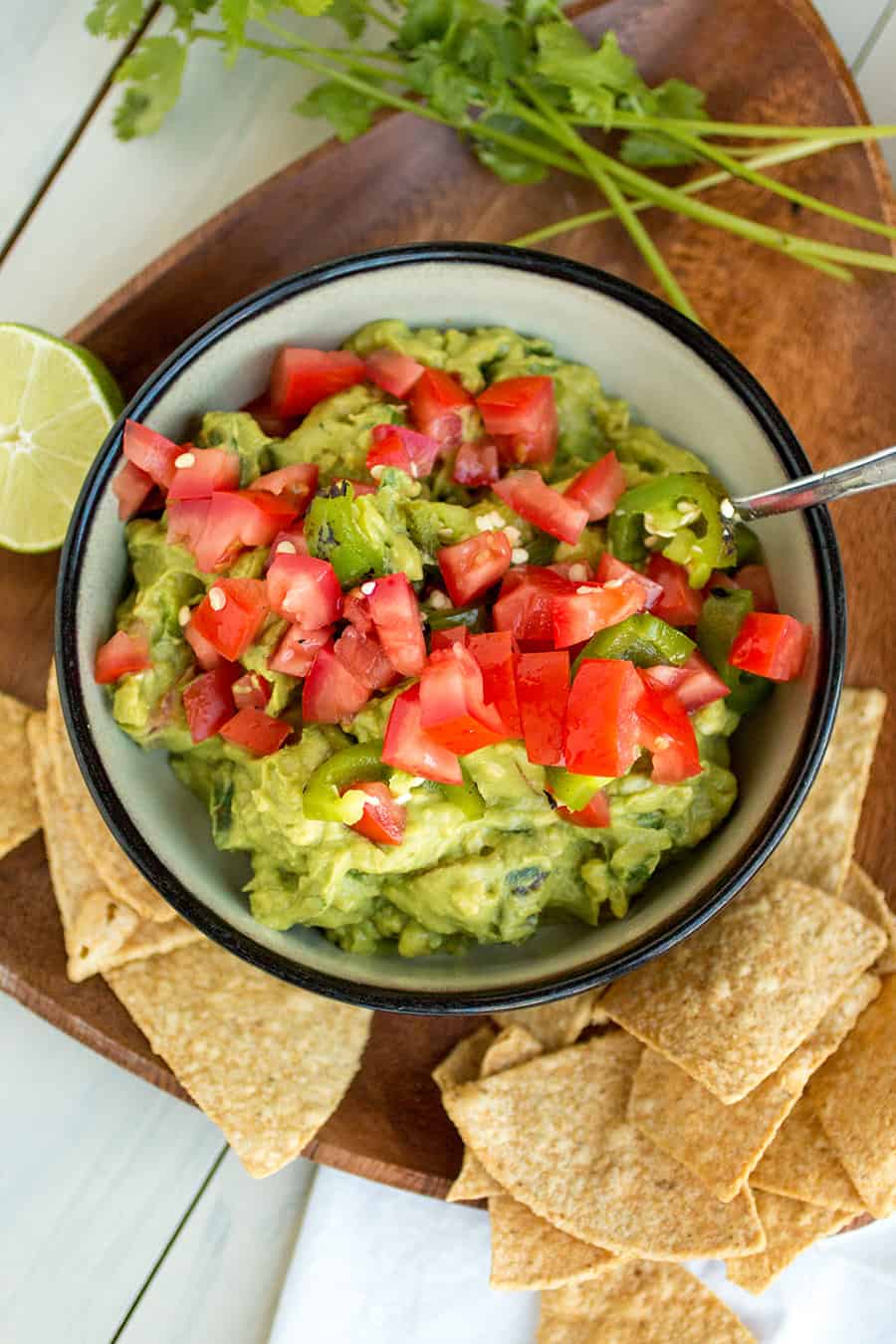 Guacamole with Roasted Jalapenos and Tomato – Recipe