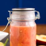 Chili-Plum Sauce served in a big jar