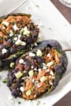 Tex-Mex Chipotle Pork and Black Bean Stuffed Poblano Peppers – Recipe