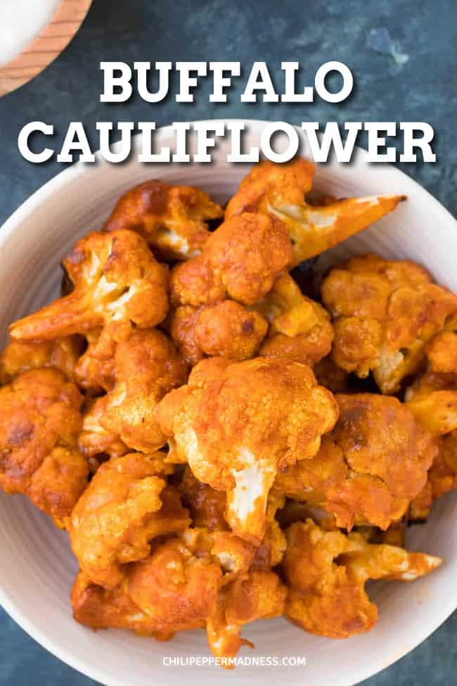 Buffalo Cauliflower Recipe - This buffalo cauliflower recipe is so addictive, with cauliflower dipped in seasoned batter, baked, then drizzled with spicy Buffalo sauce. Very easy to make, great for game day food. #appetizers #buffalosauce #cauliflower