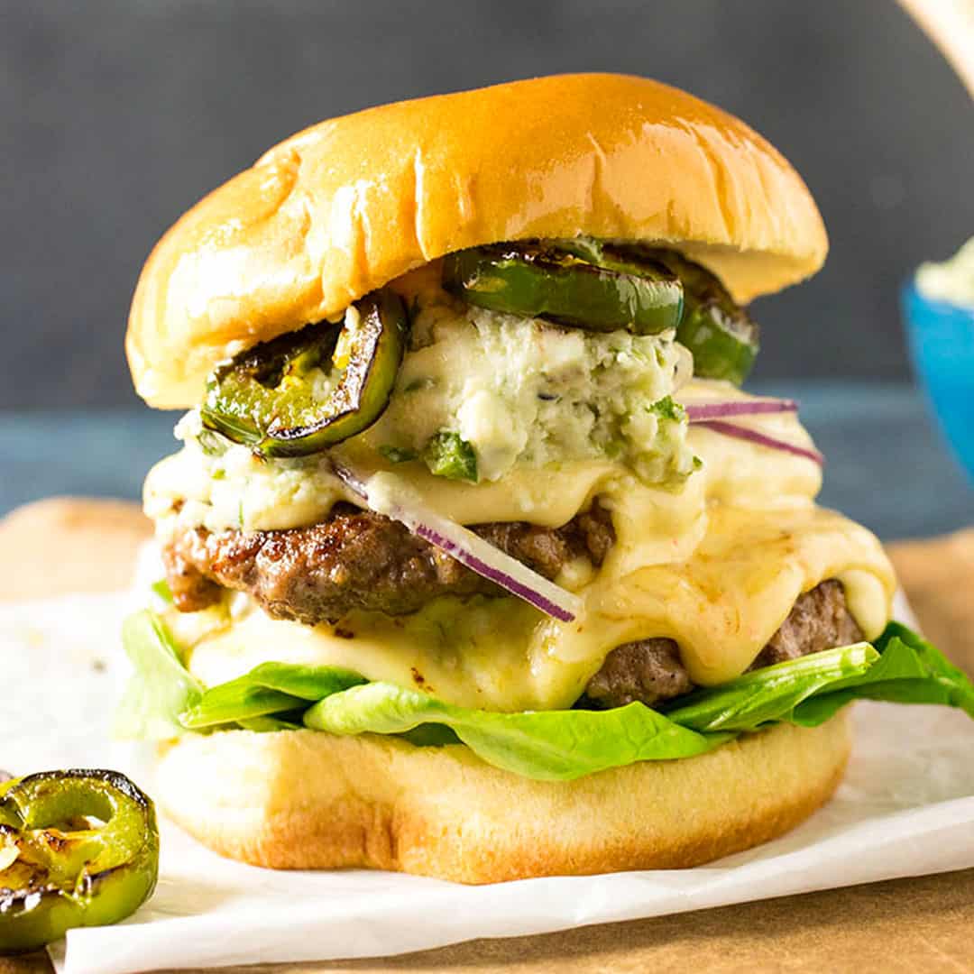 Black and Blue Smash Burger Recipe