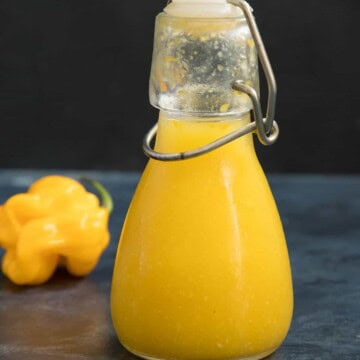Sweet Garlic-Chili Hot Sauce served in a cute little jar