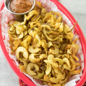 Homemade Air Fryer Curly French Fries Recipe with Cajun Spices