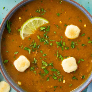 Guajillo Spiced Cheese & Potato Soup Recipe