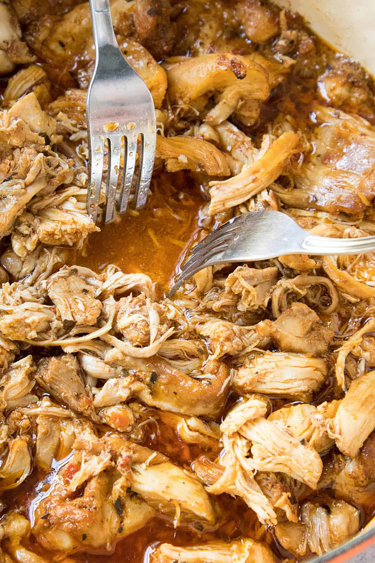 Pulled chicken on sale thighs