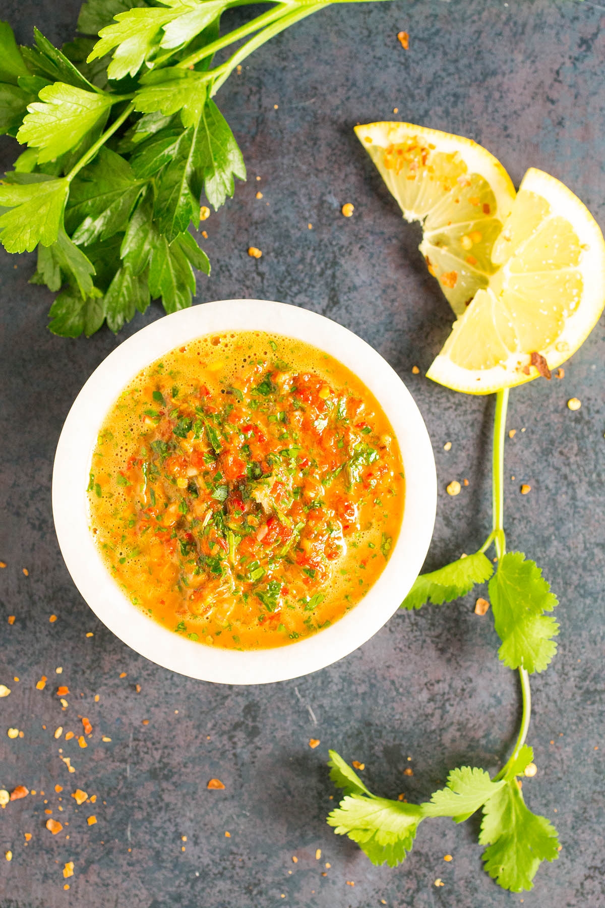 easy chimichurri rojo (red chimichurri recipe)