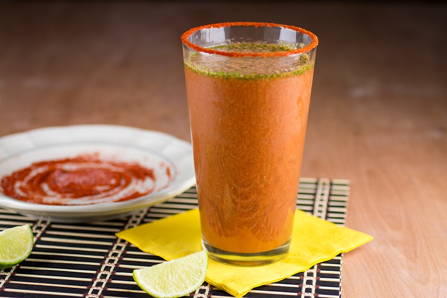 homemade spicy lime michelada