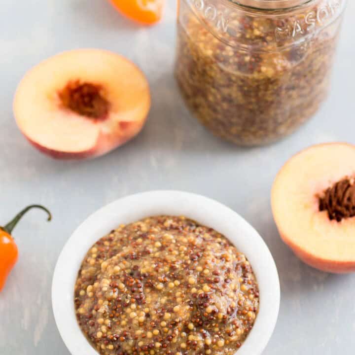 Homemade Spicy Habanero-Peach-Honey Mustard Recipe