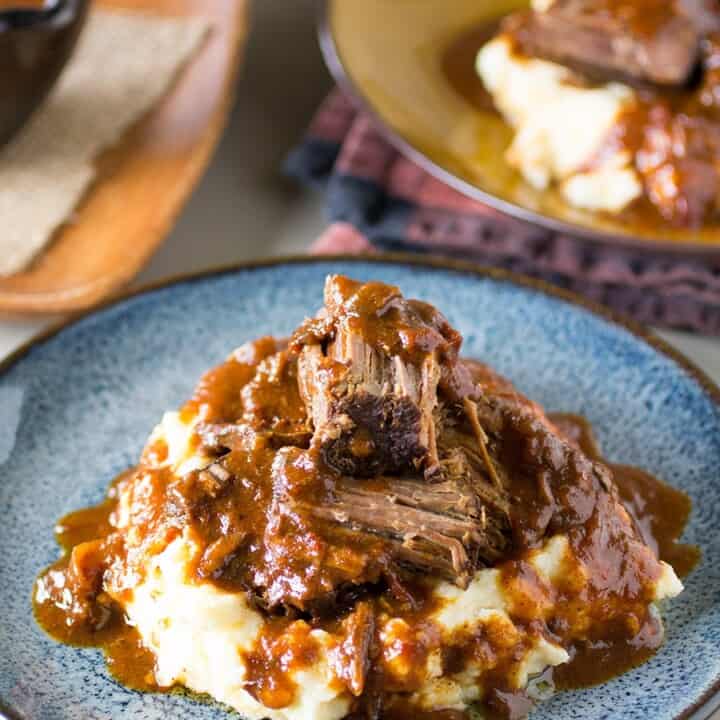 Chili Rubbed Rump Roast with Chipotle Gravy