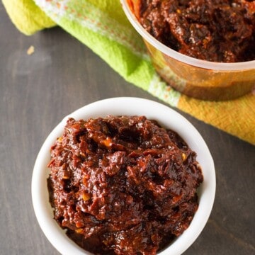 Homemade Ancho-Guajillo Paste looking extremely yummy