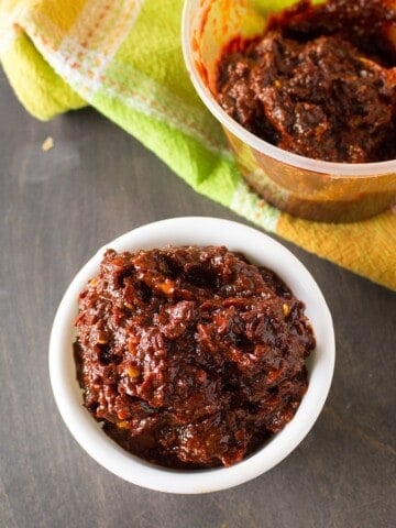 Homemade Ancho-Guajillo Paste looking extremely yummy