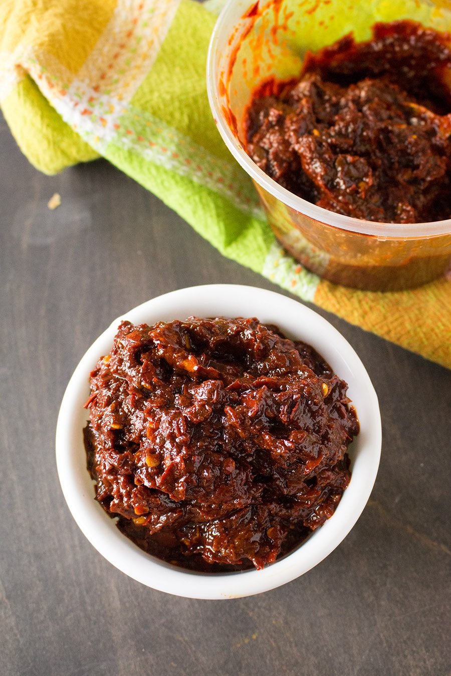 Homemade Ancho-Guajillo Paste looking extremely yummy