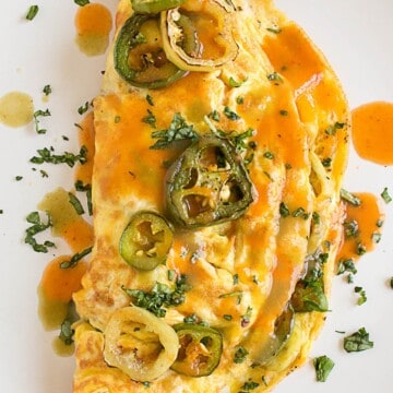 Spicy Pepper Lovers Omelet looking extremely inviting