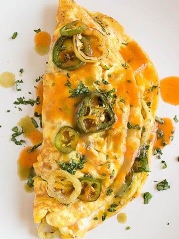 Spicy Pepper Lovers Omelet looking extremely inviting