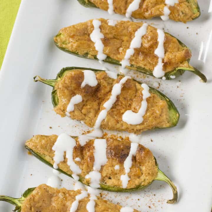 Beer Cheese Jalapeno Poppers Served