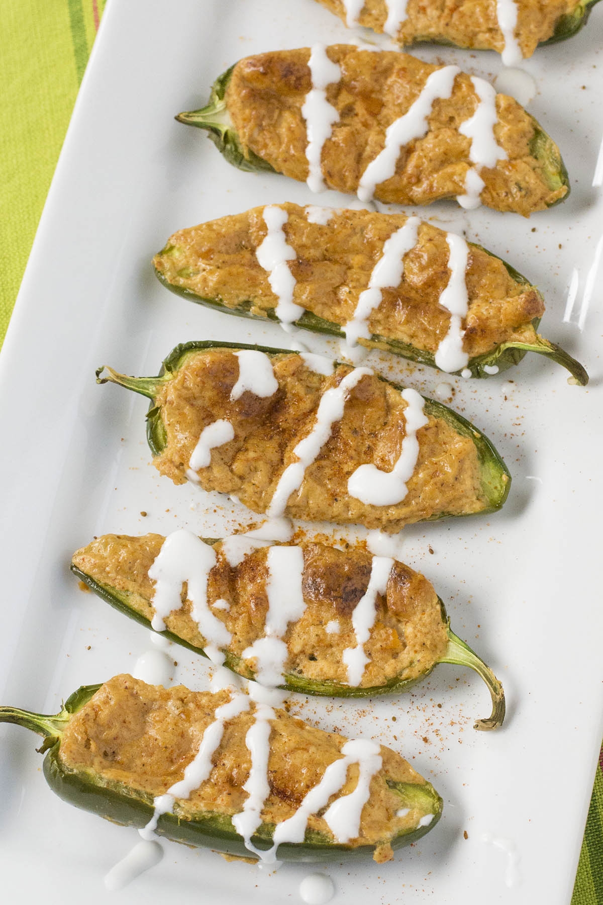 Beer Cheese Jalapeno Poppers Served