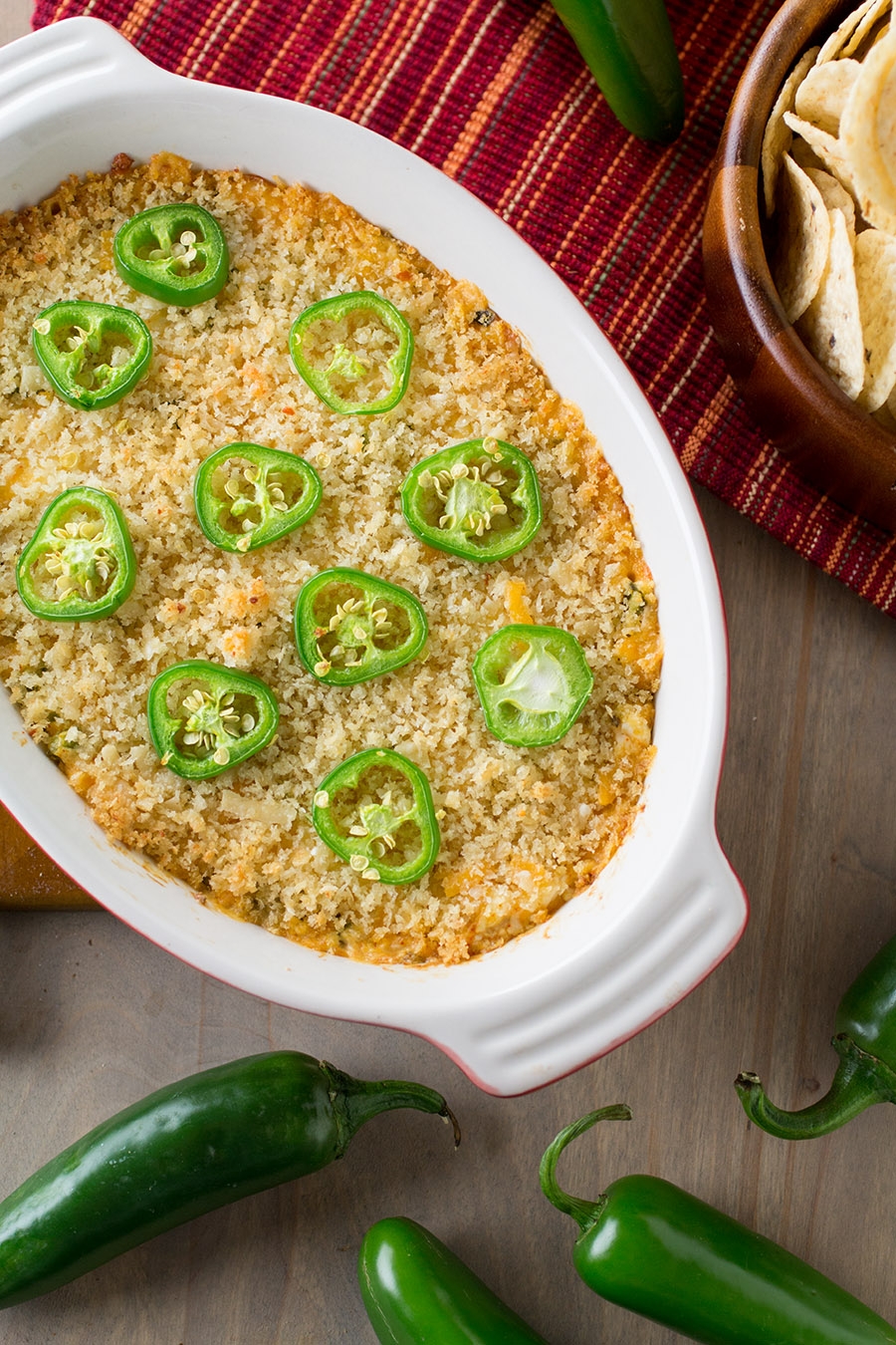 creamy-crunchy jalapeno popper dip