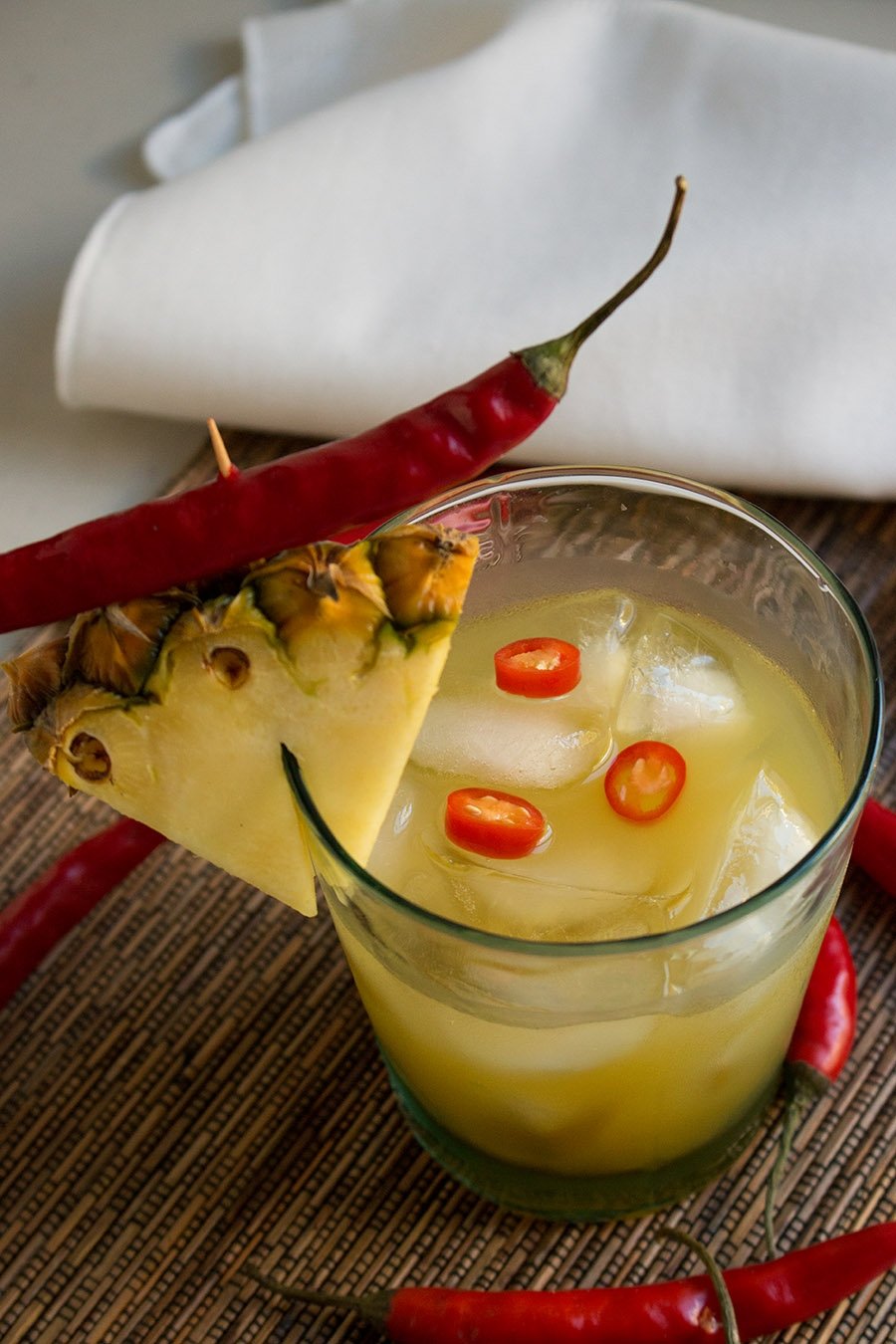 Quick Chili Infused Pineapple Vodka Cocktail