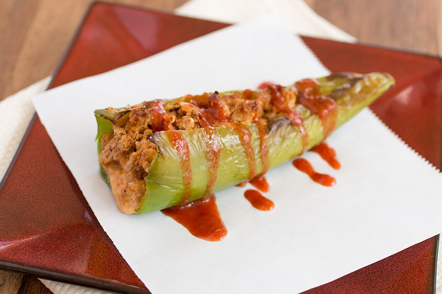turkey and cheddar stuffed anaheim peppers