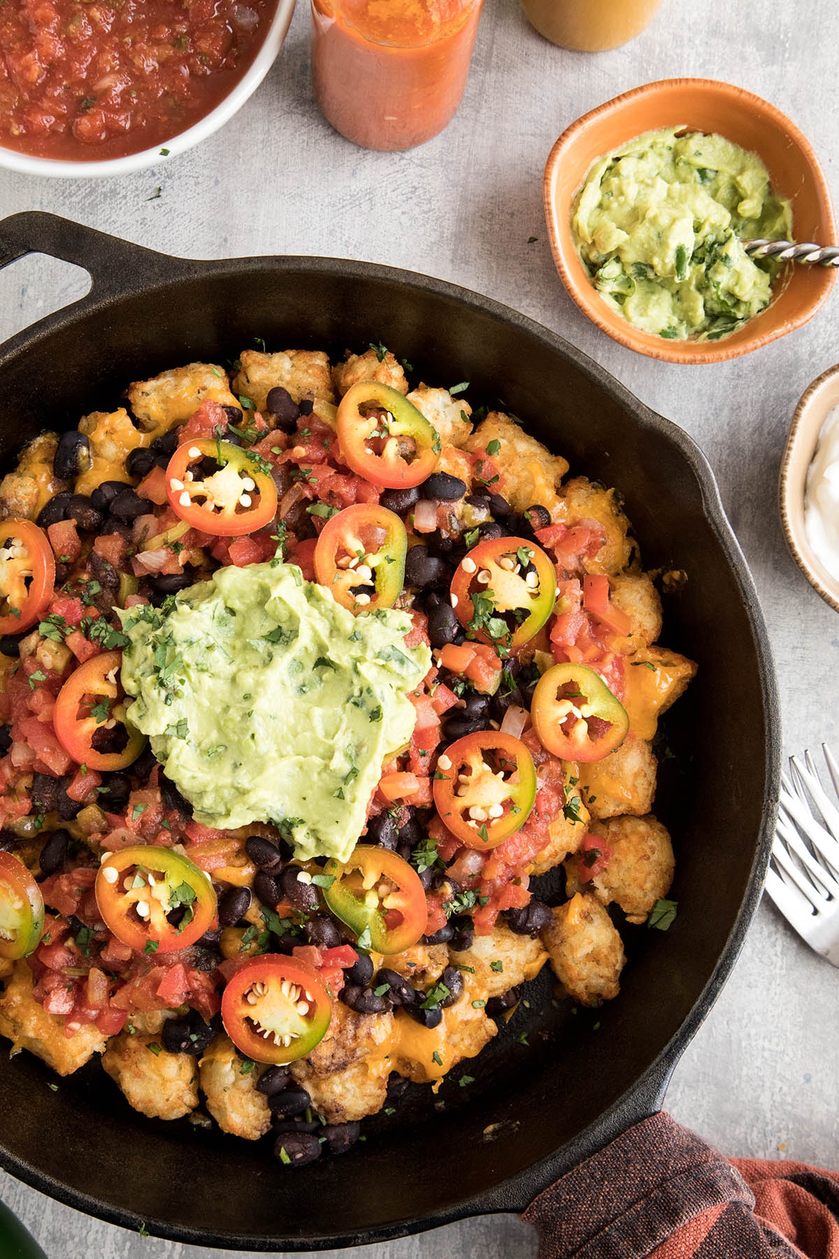 Totchos served and ready.