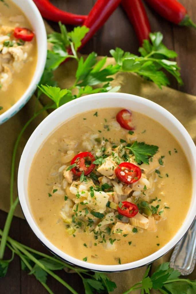 Spicy Thai Curry Chicken Soup Chili Pepper Madness