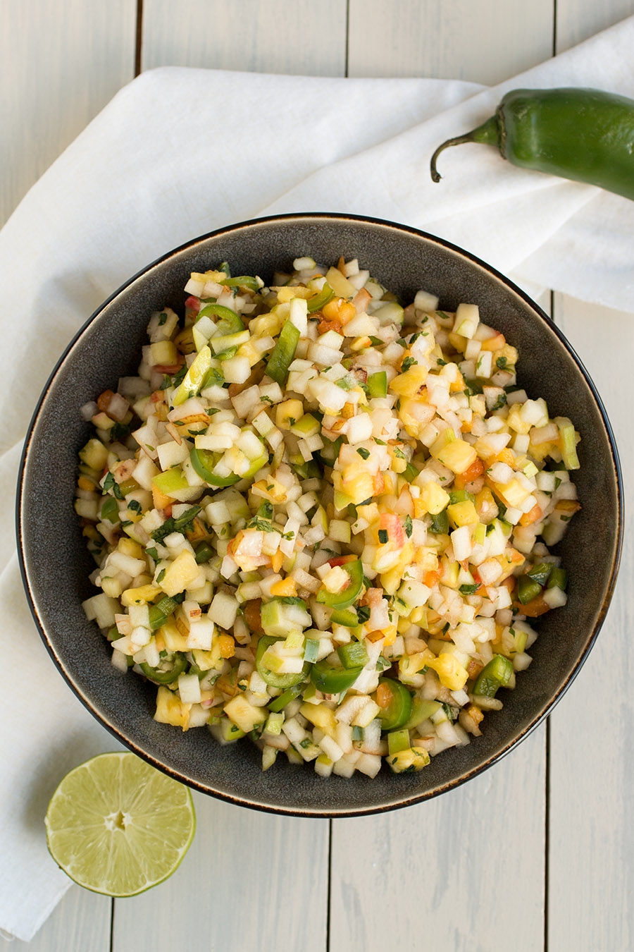 fresh chili-fruit salsa