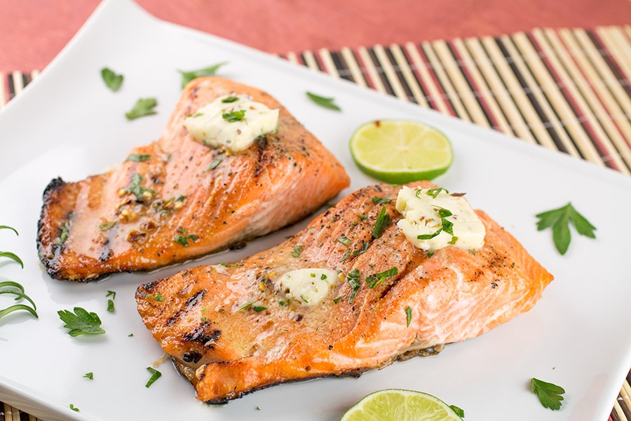 Grilled Steelhead Trout with Chili-Lime Butter - Recipe - Chili Pepper ...