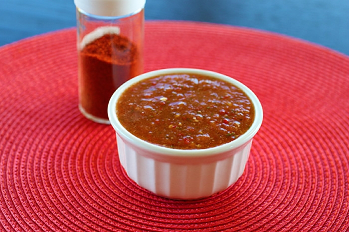 cherry pepper-cayenne salsa
