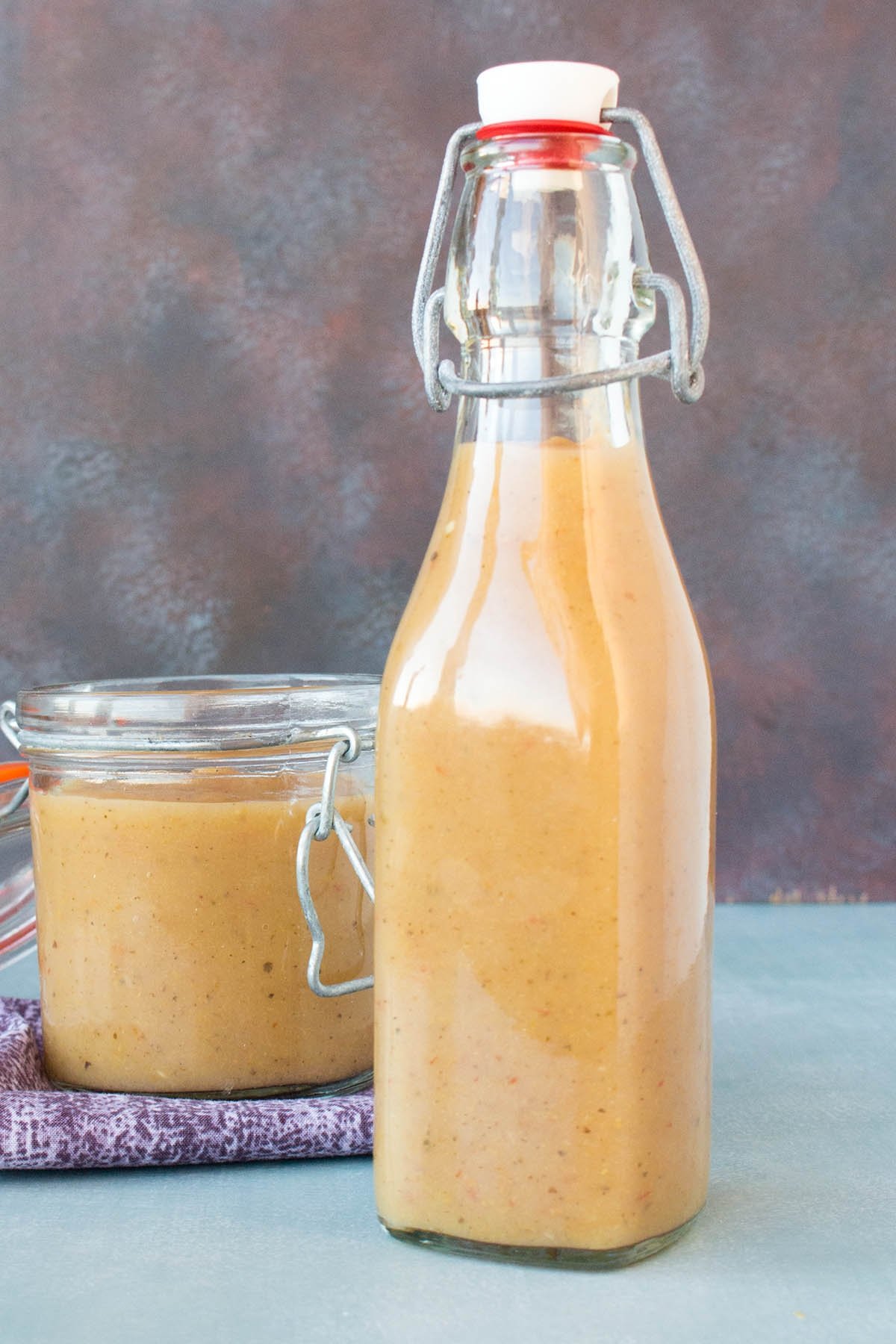 Sweet Ghost Pepper-Pineapple-Pear Hot Sauce ready