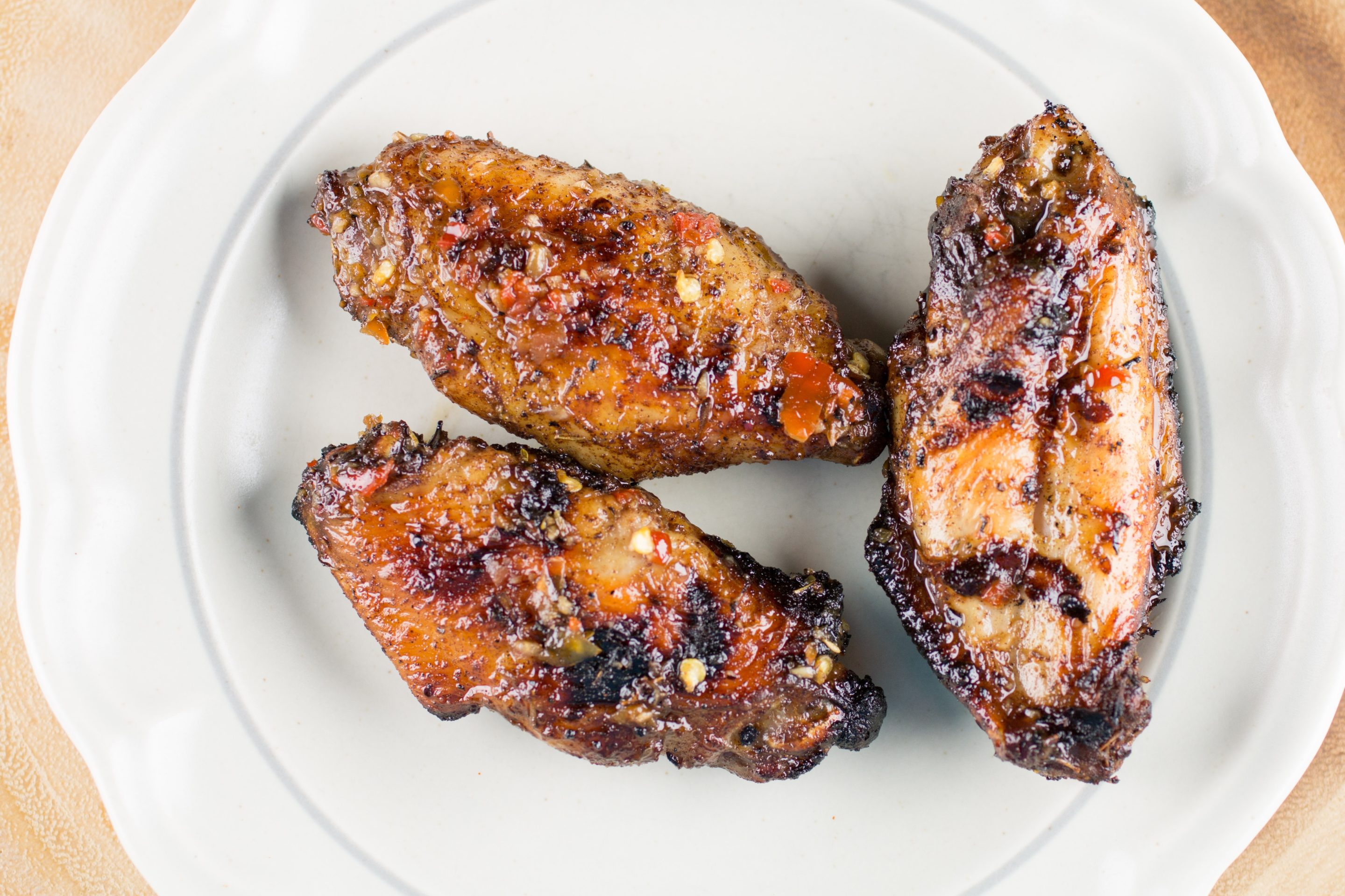 Grilled Jerk Chicken Wings with Homemade Jamaican Jerk Sauce Chili